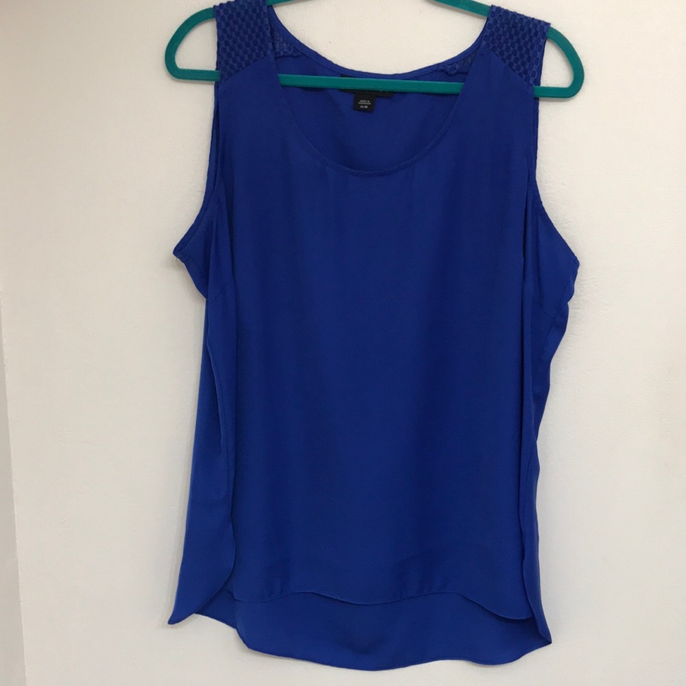 Blue top for work